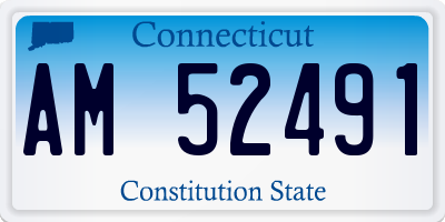 CT license plate AM52491
