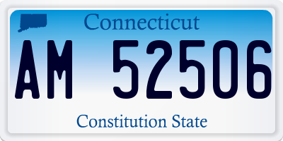 CT license plate AM52506
