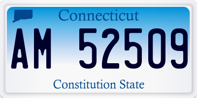CT license plate AM52509