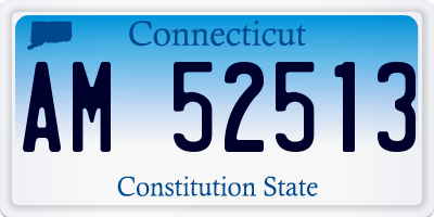 CT license plate AM52513