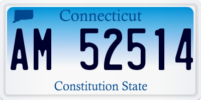 CT license plate AM52514