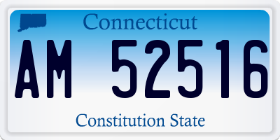 CT license plate AM52516