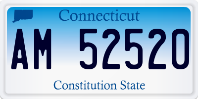 CT license plate AM52520