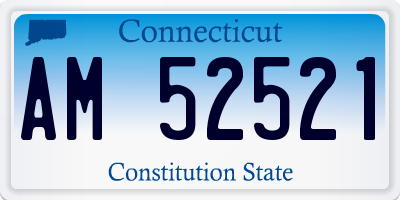 CT license plate AM52521