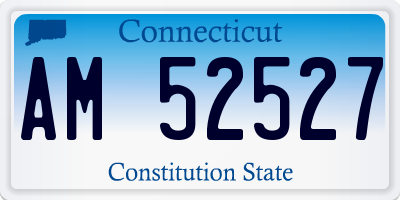 CT license plate AM52527