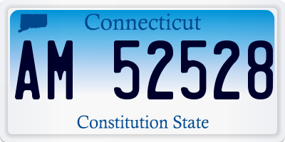 CT license plate AM52528