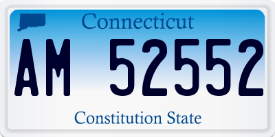 CT license plate AM52552