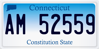 CT license plate AM52559