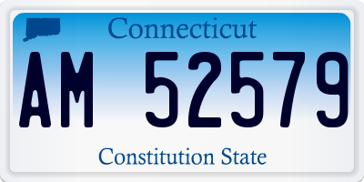 CT license plate AM52579