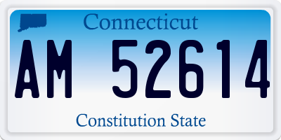 CT license plate AM52614