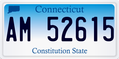 CT license plate AM52615