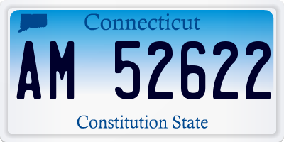 CT license plate AM52622