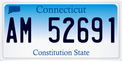 CT license plate AM52691