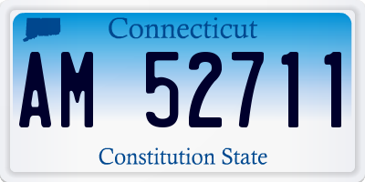CT license plate AM52711