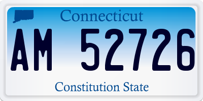 CT license plate AM52726