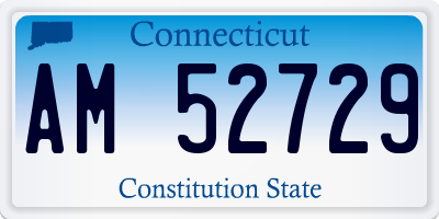 CT license plate AM52729