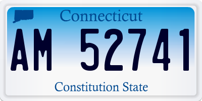 CT license plate AM52741