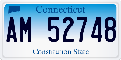 CT license plate AM52748