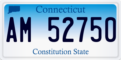 CT license plate AM52750