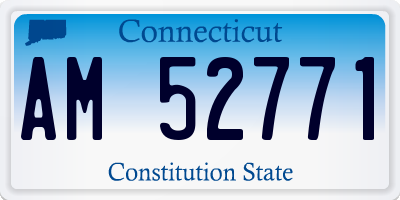 CT license plate AM52771
