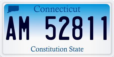 CT license plate AM52811