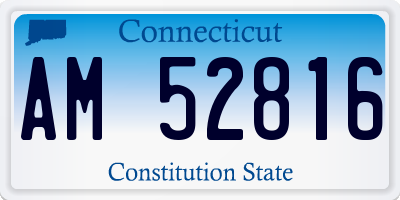 CT license plate AM52816
