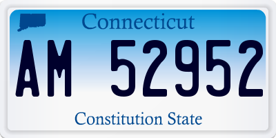 CT license plate AM52952