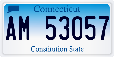 CT license plate AM53057
