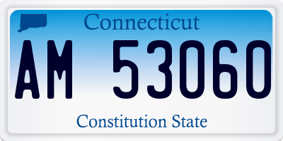 CT license plate AM53060
