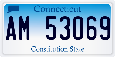 CT license plate AM53069