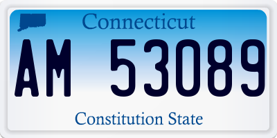 CT license plate AM53089