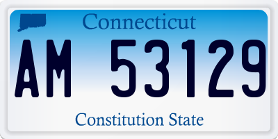 CT license plate AM53129
