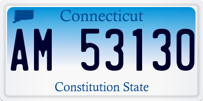 CT license plate AM53130