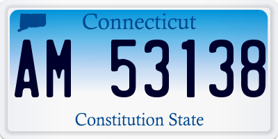 CT license plate AM53138