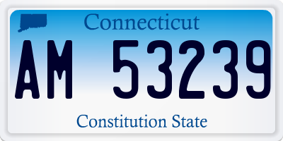 CT license plate AM53239