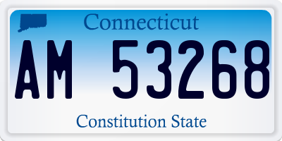 CT license plate AM53268