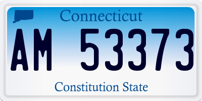 CT license plate AM53373