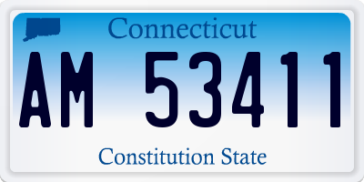 CT license plate AM53411