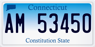 CT license plate AM53450