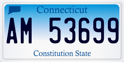 CT license plate AM53699