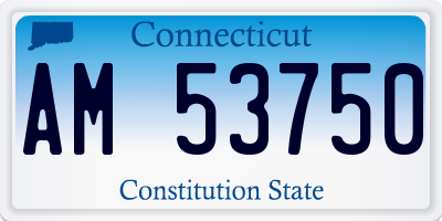 CT license plate AM53750