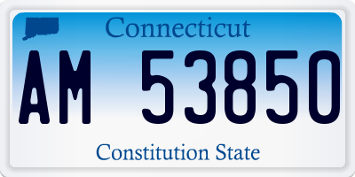 CT license plate AM53850