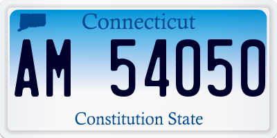 CT license plate AM54050