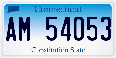 CT license plate AM54053