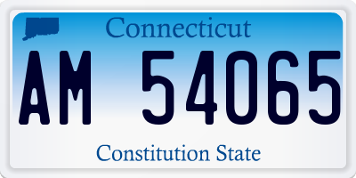 CT license plate AM54065