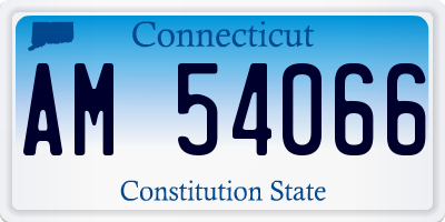CT license plate AM54066