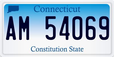 CT license plate AM54069
