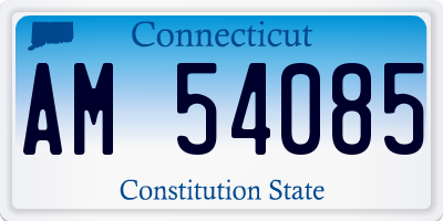 CT license plate AM54085