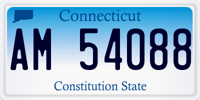 CT license plate AM54088