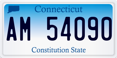 CT license plate AM54090